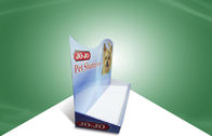 Soportes de exhibición de la cartulina de la encimera del anuncio/bandeja de la exhibición del papel para el champú del animal doméstico