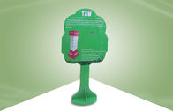 Espectadores de pie de la cartulina del verde de la forma del árbol mini para las exhibiciones de la publicidad de la etiqueta engomada