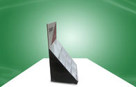 Exhibiciones durables modificadas para requisitos particulares de la encimera de la cartulina con el tenedor del folleto de la impresión en offset