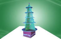 Soporte de exhibición reciclado del diseño del árbol de navidad de las exhibiciones de la cartulina de la posición para los artículos del niño