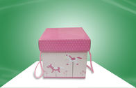 Caja de regalo rosada decorativa del papel de Hellokitty con la manija para los bocados que embalan