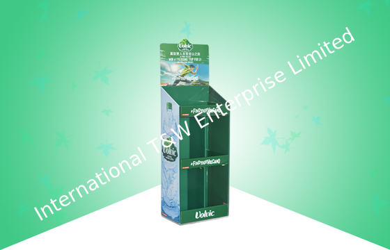 comprar La exhibición verde de la cartulina del estallido para el agua pura en botella, se levanta la exhibición de la cartulina online manufacture