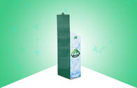 La exhibición verde de la cartulina del estallido para el agua pura en botella, se levanta la exhibición de la cartulina