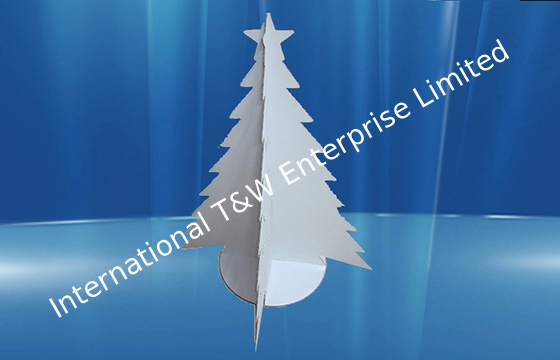 comprar Publicidad del modelo de exposición promocional de la cartulina con forma del árbol de navidad online manufacture