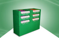 Exhibición verde de la plataforma de la cartulina para los productos de Skincare con 6 bandejas