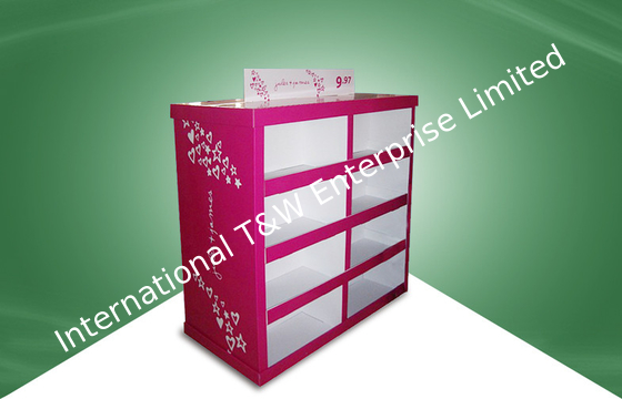 comprar Exhibición de papel fuerte roja de la plataforma de la cartulina de Rose en tiendas los 80X60X130CM online manufacture