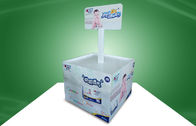 Estante de exhibición grande de la plataforma de la publicidad de la cartulina para la promoción de los productos del bebé de la servilleta