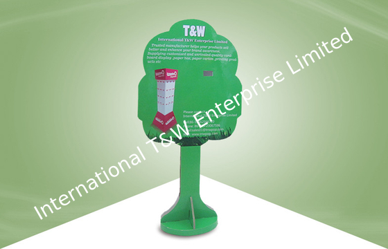 comprar Espectadores de pie de la cartulina del verde de la forma del árbol mini para las exhibiciones de la publicidad de la etiqueta engomada online manufacture