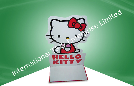 comprar Espectadores de pie de la cartulina acanalada, exhibición de la cartulina para los juguetes del Hello Kitty online manufacture
