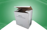 El blanco recicló las cajas de cartón de empaquetado del papel para la exhibición flotante, capa ULTRAVIOLETA