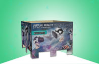 Exhibición acanalada del mismo tamaño de la plataforma, soporte de exhibición de la cartulina que promueve las auriculares de 3D VR