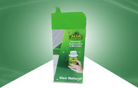 La encimera verde de la cartulina de los productos de Heathcare de la vitamina exhibe aduana