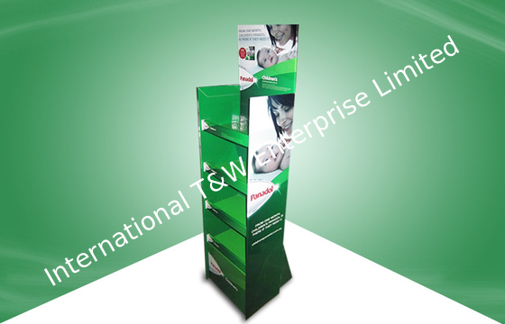 comprar Exhibición amistosa de la cartulina de Eco POP, exhibiciones de encargo verdes de la cartulina para la medicina online manufacture