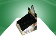 Exhibiciones negras ligeras de la encimera de la cartulina del libro con el ODM reciclable del OEM de los divisores