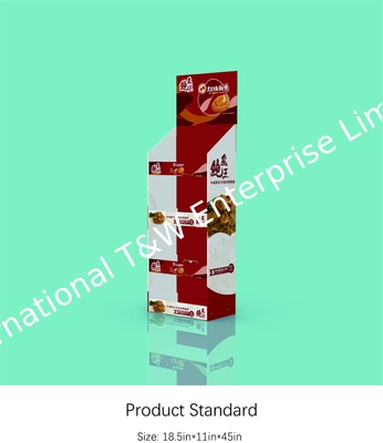 comprar Estante de exhibición acanalado de exhibición de la posición del estante de papel del soporte 4 para las comidas de la salsa online manufacture