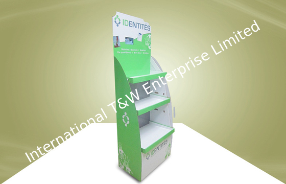 comprar Estantes ajustables verdes de los soportes de exhibición de la cartulina para los productos de la atención sanitaria online manufacture