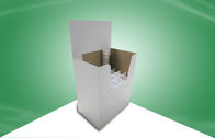 Exhibición de encargo de las papeleras de reciclaje de la cartulina con el divisor para promover el rollo del papel de empapelar