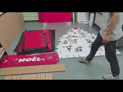 Display de pallet de árbol de Navidad personalizado para tiendas minoristas