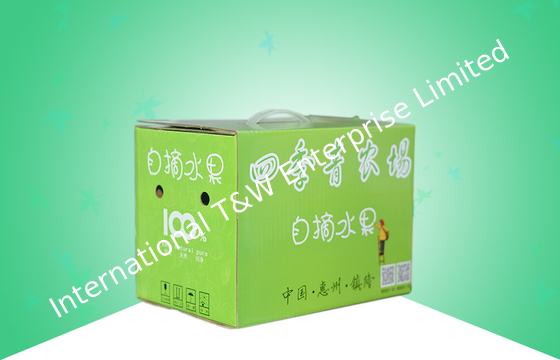 Un buen precio. Cajas de empaquetado del papel ambiental reciclable, caja de papel acanalada de la fruta portátil en línea