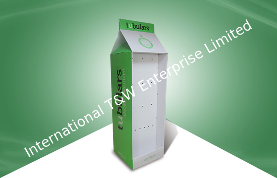 Un buen precio. Impresión del soporte de exhibición llamativo de gancho de la cartulina para las barras de la leche de los niños en línea