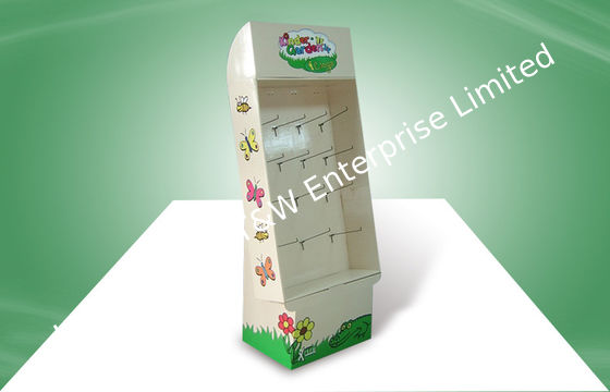 Un buen precio. Soportes de exhibición de la cartulina del supermercado con el gancho/las exhibiciones de piso de encargo de la cartulina en línea