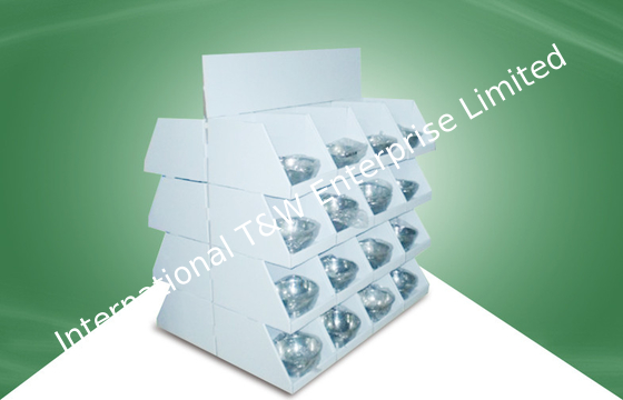 Exhibiciones de papel laterales dobles de la publicidad de la cartulina para los productos de la cocina