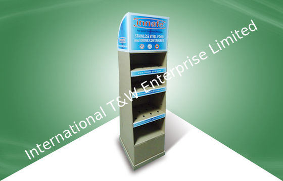 Un buen precio. Plegable monte las exhibiciones de la tienda de la cartulina acanalada para la taza de Caccum en línea