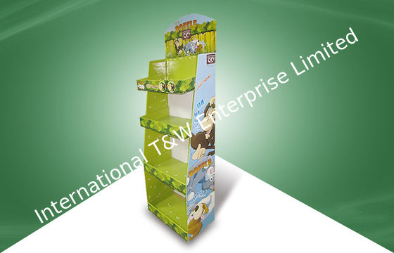 Un buen precio. Cuatro - los soportes de exhibición de la cartulina del estante, cartulina al por menor exhiben los juguetes de la felpa de las promociones en línea