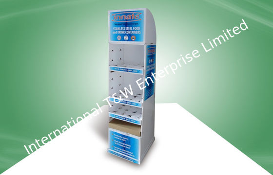 Un buen precio. Soportes de exhibición de la cartulina del estante ajustable de la aduana para las tazas del vacío, impresión 4C en línea