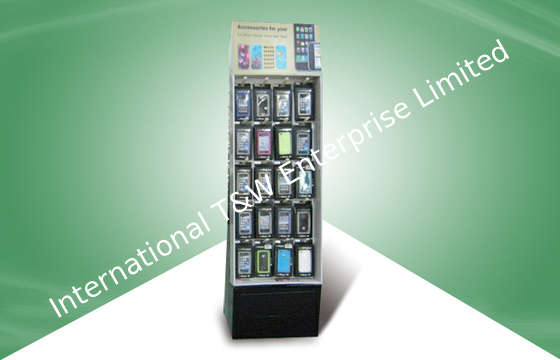 Un buen precio. Soportes de exhibición de piso del producto de la cartulina de la tienda con el gancho para Ipone/Ipad en línea