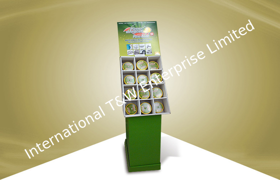 Un buen precio. Exhibición verde de la cartulina del estallido, exhibiciones de la estantería de la cartulina para el ambientador de Househeld en línea