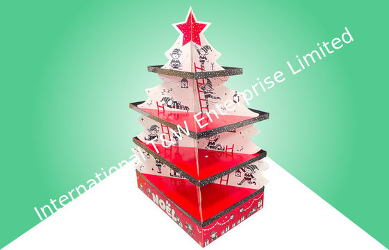 Display de pallet de árbol de Navidad personalizado para tiendas minoristas