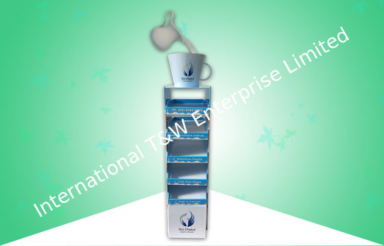 Un buen precio. Caída de la exhibición de la cartulina del POP del bolsillo modificada para requisitos particulares para ir de compras en línea