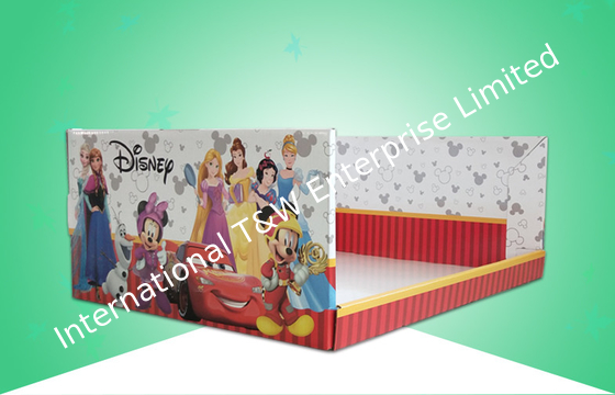 Un buen precio. Estacionamiento de bandejas de pantalla de cartón de trabajo pesado / bandejas PDQ bajo la marca Disney para vender lámpara de batería en línea
