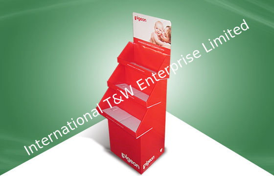 Un buen precio. Exhibición de la cartulina del POP de la bandeja de la marca tres de la paloma con el diseño de la pila para vender productos del niño en línea