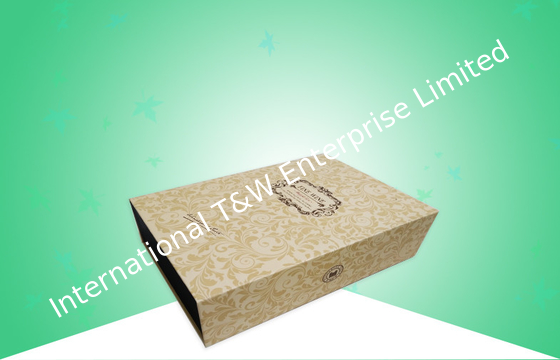 Un buen precio. Cajas de regalo de la cartulina del diseño del paquete plano, cajas de regalo decorativas con la grabación en relieve en línea