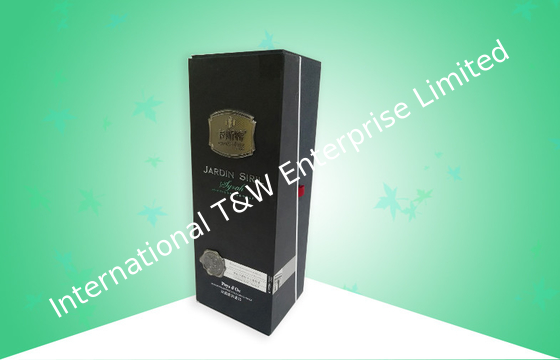 Un buen precio. Tablero grueso de empaquetado de las cajas de la cartulina dura del vino modificado para requisitos particulares con la etiqueta del metal en línea