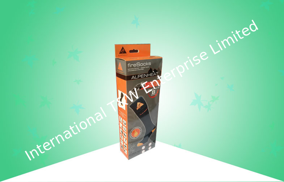 Un buen precio. 400gsm arte - diseño sucinto firme de empaquetado de papel de las cajas para los calcetines del fuego que embalan en línea