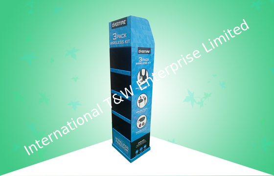 Un buen precio. La cartulina fuerte surge el estante de la aduana 4 de los soportes de exhibición para promover el auricular en línea