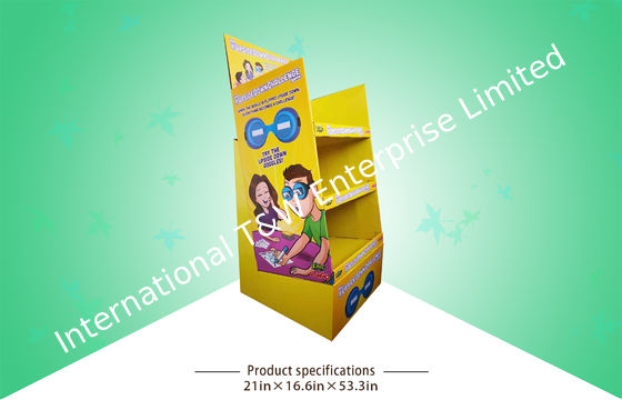 Un buen precio. Los 3 vidrios de encargo del niño de la cartulina del estante exhiben soportes al cumplimiento de Arrrange en la fábrica de China en línea