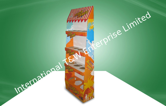 Un buen precio. Soportes de exhibición durables llamativos de la cartulina para los productos del deporte, tamaño modificado para requisitos particulares en línea